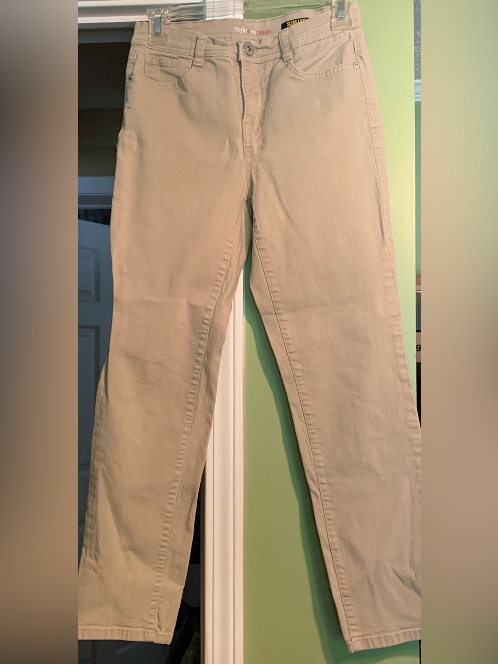 Style & Co. Women's Skinny Jeans in Light Khaki